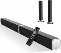 Głośnik soundbar 2 w 1 mocny, do TV ze złączem HDMI-ARC/Optical/AUX