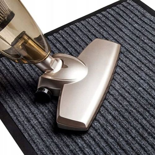 Wycieraczka mata do butów pod drzwi prążkowana szara zewnętrzna 120 x 180cm na Arena.pl