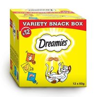 DREAMIES Variety Snack Box przysmaki dla kotów z kurczakiem, z serem 720 g