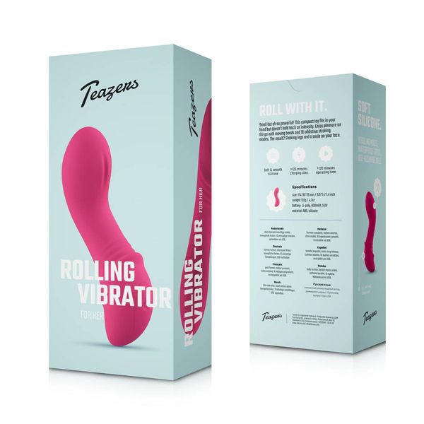 Teazers – Rolling Mini Vibrator – Raspberry Pink zdjęcie 10