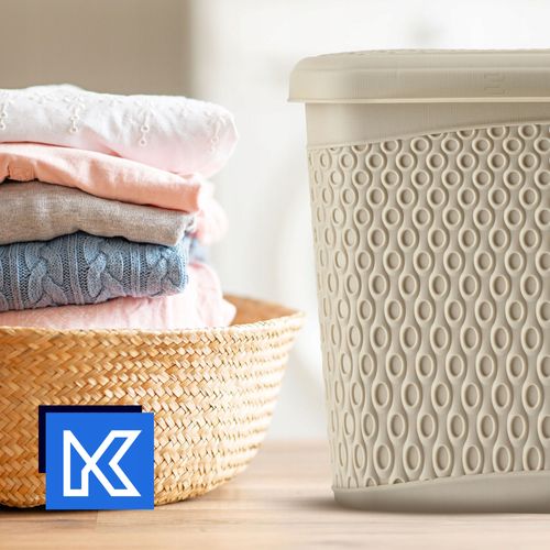 KADAX Pojemnik Na Proszek Do Prania 6L Detergenty Pudełko Beżowy na Arena.pl