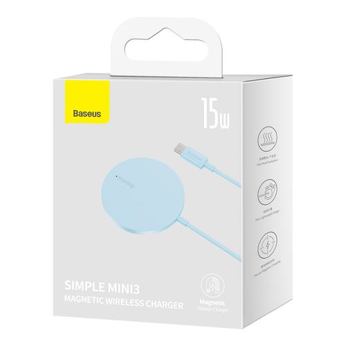 Simple Mini3 ładowarka magnetyczna indukcyjna MagSafe Qi 15W - niebieska na Arena.pl