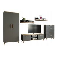 Meblościanka Nord 2 antracyt/artisan