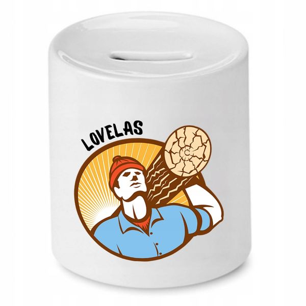 Dla Drwala Prezent Skarbonka Lovelas Z Nadrukiem Ze Zdjęciem zdjęcie 1