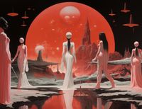 Plakat 65x50cm Wędrowcy z Innego Świata