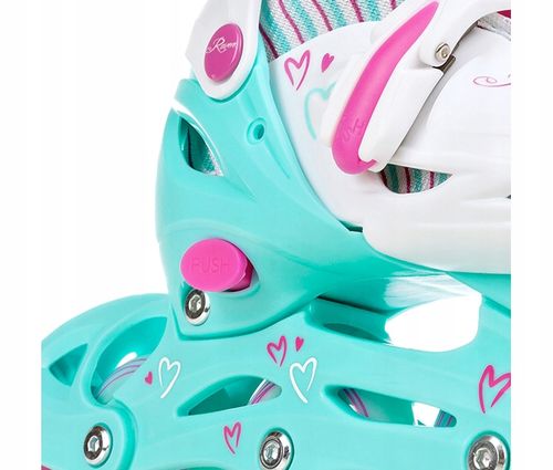 Rolki Regulowane RAVEN Loret Mint 30-33 Kółka LED na Arena.pl