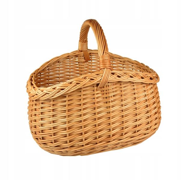 PIĘKNY wiklinowy koszyk NA ZAKUPY PIKNIK GRZYBY XL zdjęcie 10