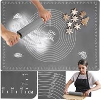 STOLNICA SILIKONOWA DUŻA MATA XXXL + WAŁEK SILIKONOWY DO CIASTA