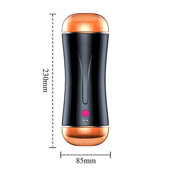 Masturbator-Vibrating Masturbation Cup USB 10 function + Interactive Function / Double Ends zdjęcie 8