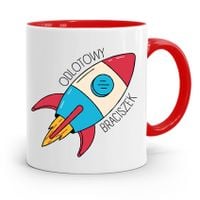 Kubek Czerwony Prezent Dla Brata Odlotowy Brat Z Nadrukiem Ze Zdjęciem