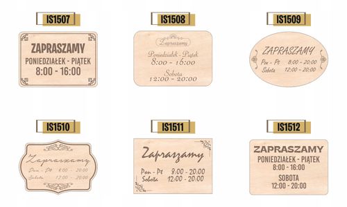 Grawer TABLICZKA DREWNIANA zapraszamy godziny otwarcia A5 personalizowana na Arena.pl