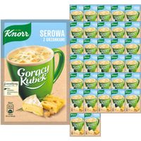 Knorr Gorący Kubek Serowa z grzankami 22 g x 32 sztuk
