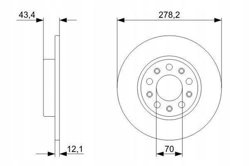 TARCZA HAM TYL 278X12 P BOSCH na Arena.pl