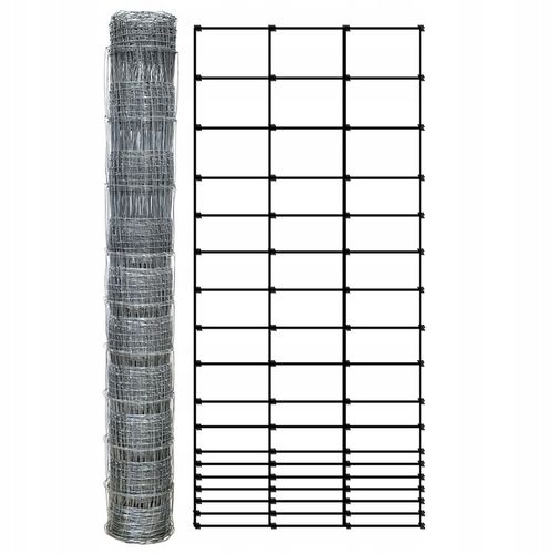 SIATKA LEŚNA 200/18/30 G6 - rolka 50m OCYNKOWANA do pola sady lasy budowa na Arena.pl