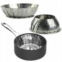 WKŁAD DO GOTOWANIA NA PARZE 22CM SITKO ODCEDZACZ KOSZYK PAROWY DO GARNKA