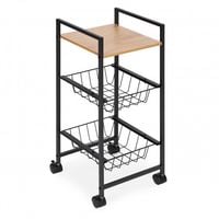 REGAŁ MODERNHOME MOBILNY MDF METALOWA KONSTRUKCJA Z KOSZAMI