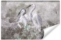 Fototapeta Do Salonu CZAPLE Abstrakcja Beton Mural Liście 270cm x 180cm
