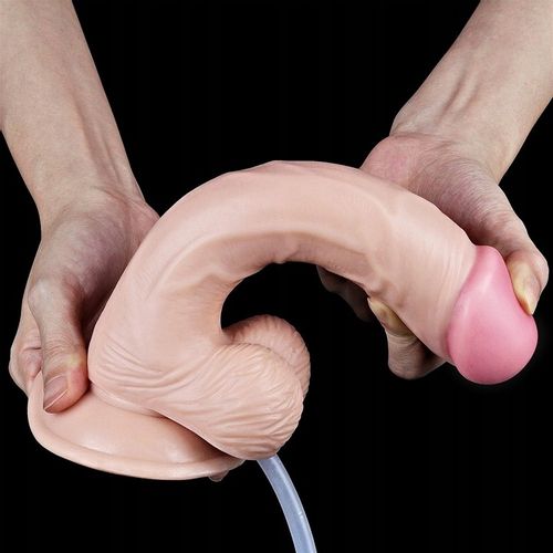 DILDO SQUIRTING Z WYTRYSKIEM 22CM +sztuczna sperma na Arena.pl