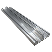 Profil aluminiowy łączący dolny 5000mm do poliwęglanu