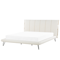 Łóżko ekoskóra 180 x 200 cm białe BETIN