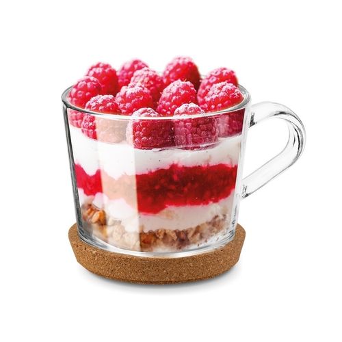 Zestaw KUBKI Szklane SZKLANKI do KAWY i HERBATY z UCHEM Tadar Sue 6x450 ml na Arena.pl