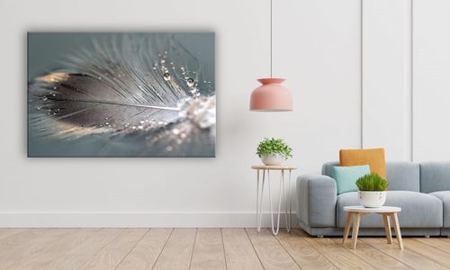 OBRAZ NA PŁÓTNIE 130 Piórko 100x70cm na Arena.pl
