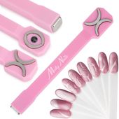 Magnetyzer dwustronny Molly Nails do kociego oka cat eye różowy