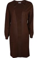 C&A Brązowa Długa Narzuta z Kieszeniami - 40 / L