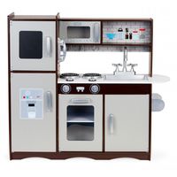 DREWNIANA KUCHNIA DLA DZIECI ECOTOYS Z PIEKARNIKIEM 3+ CERTYFIKAT