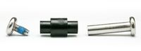 oś ze śrubą i tuleją pvc do montażu kółka rolek/łyżworolek 26/6mm