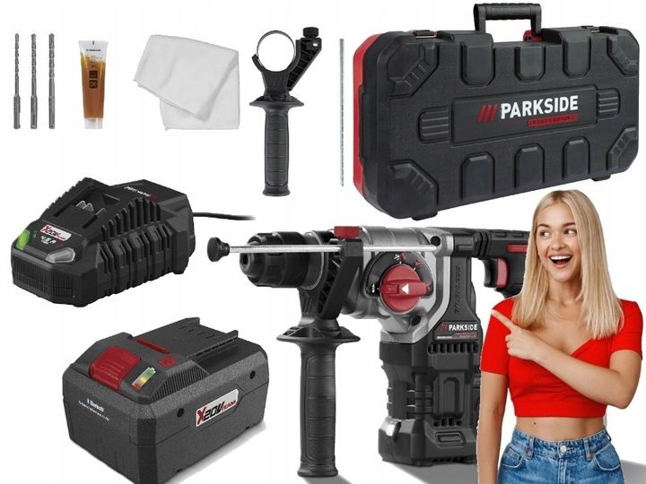MŁOTOWIERTARKA AKUMULATOROWA PARKSIDE PERFORMANCE NAJNOWSZY MODEL + zdjęcie 1