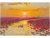 60X40CM KACZKI LILIACH OBRAZ DRUK