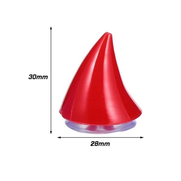 Rogi do kasku kolorowe 2szt Czerwony zdjęcie 5