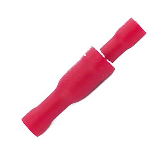 2x Konektor rurkowy męski 4mm izolowany czerwony 16-22 AWG na Arena.pl