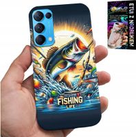 ETUI DO OPPO FIND X3 LITE - WZORY DLA WĘDKARZA, RYBY, DORSZ, ŁOSOŚ