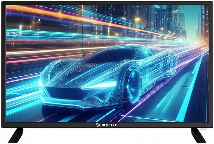 Telewizor 24 cale TV przenośny HD LED tuner dekoder DVBT2 USB +UCHWYT MANTA zdjęcie 9