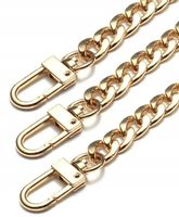 Pasek do torebki torby łańcuch długi złoty metal  F117_100CM_Złoty