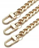 Pasek do torebki torby łańcuch długi złoty metal  F117_100CM_Złoty