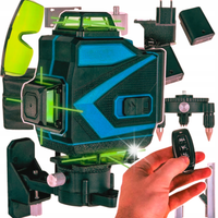 POZIOMNICA LASEROWA POZIOMICA 4D 16 LINII KRZYŻOWA 360 LASER ZESTAW