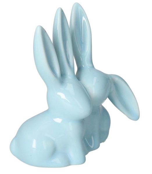 ZAJĄC ZAJĄCZEK CERAMICZNY WIELKANOCNY FIGURKA DO STROIKA zdjęcie 2