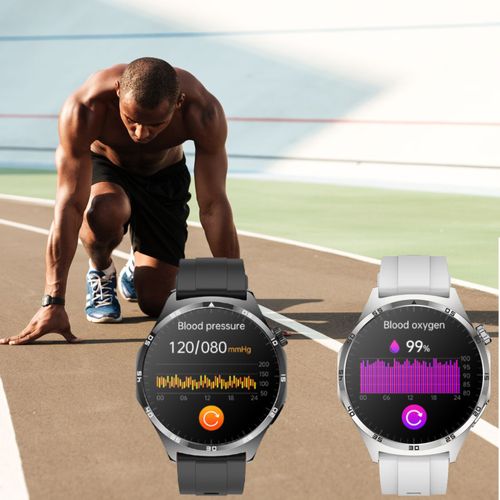 SMARTWATCH męski Rubicon F38 silver/grey silicon PROF na Arena.pl