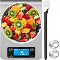 WAGA KUCHENNA 1G - 5KG DOTYKOWE PRZYCISKI ELEKTRONICZNA TIMER TERMOMETR