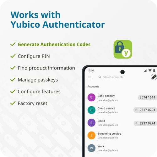 Klucz Yubico YubiKey 5C na Arena.pl