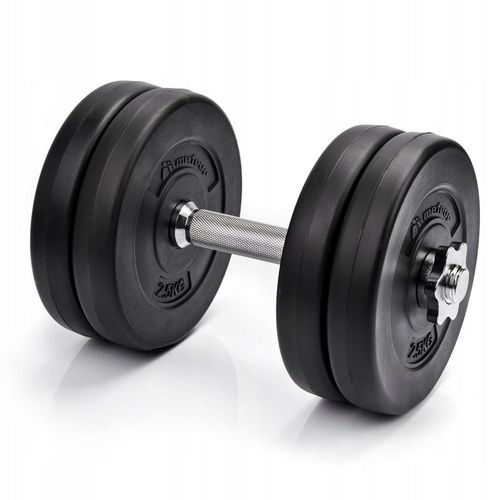 Hantle regulowane zestaw hantli bitumiczne stalowy gryf Meteor 2x 12,5 kg na Arena.pl