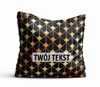 Poduszka Dekoracyjna GEOMETRYCZNA  z Twoim napisem G49
