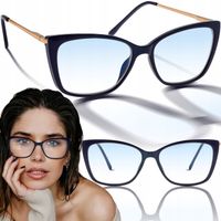 Okulary do Komputera Damskie z filtrem Blue Light antyrefleks BRILO +2