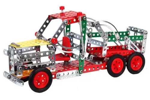 Klocki konstrukcyjne metalowe Pojazdy budowlane, 289 elementów na Arena.pl