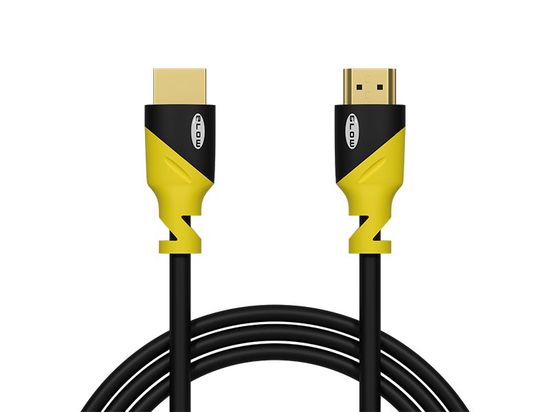 Przyłącze HDMI-HDMI YELLOW proste 3m 4K zdjęcie 1