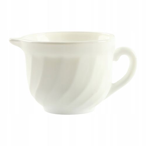 MLECZNIK PORCELANOWY DZBANUSZEK DO MLEKA DZBANEK NA ŚMIETANKĘ BIAŁY 190 ML na Arena.pl