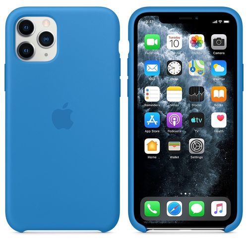 Silikonowe etui do iPhone 11 Pro - błękitna fala na Arena.pl